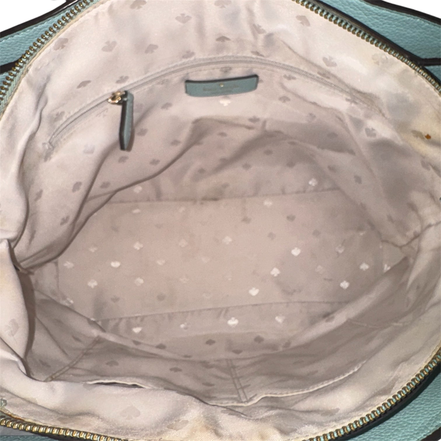 Kate Spade Jackson Medium Triple Compartment Satchel Bag Mint Green / Blue