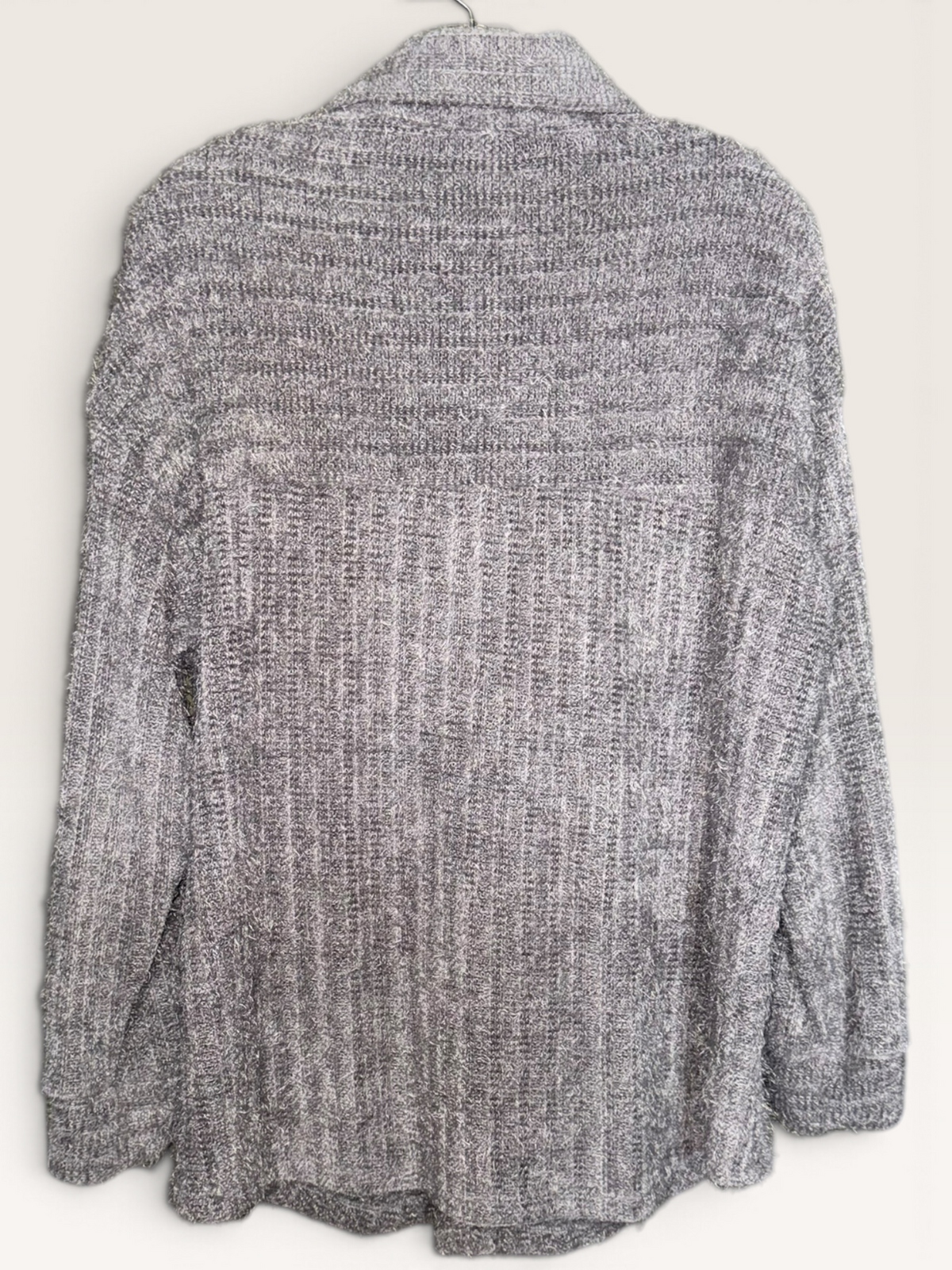7th Ray Gray Eyelash-Knit Shacket