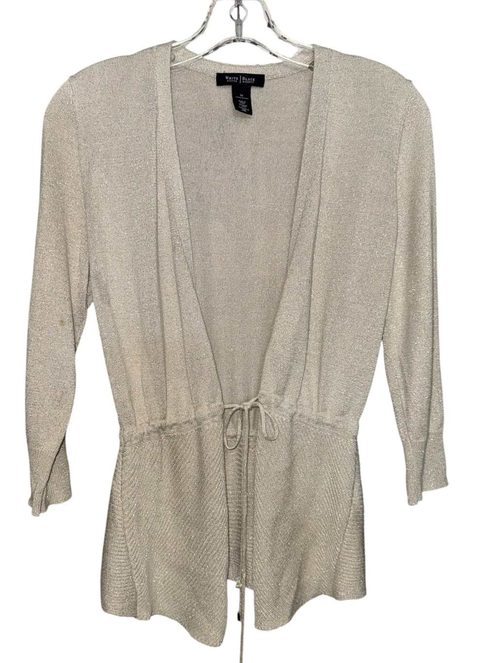 White House Black Market Metallic Cardigan