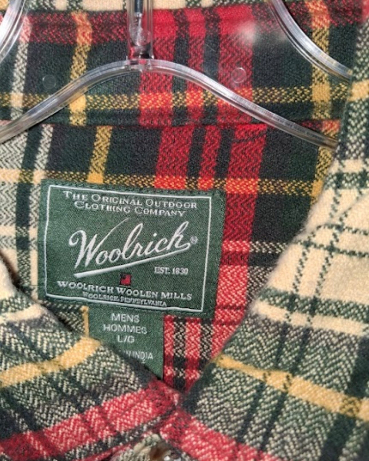 Woolrich Men's Heavyweight Tartan Plaid Flannel Shirt