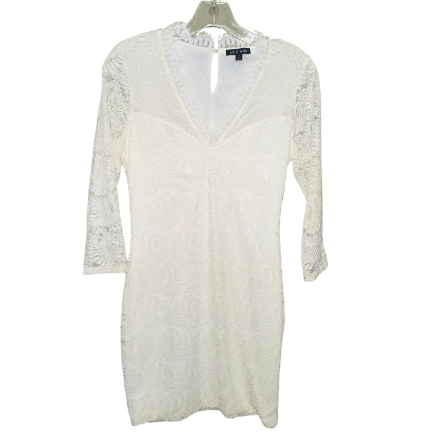 As U Wish White Lace Dress