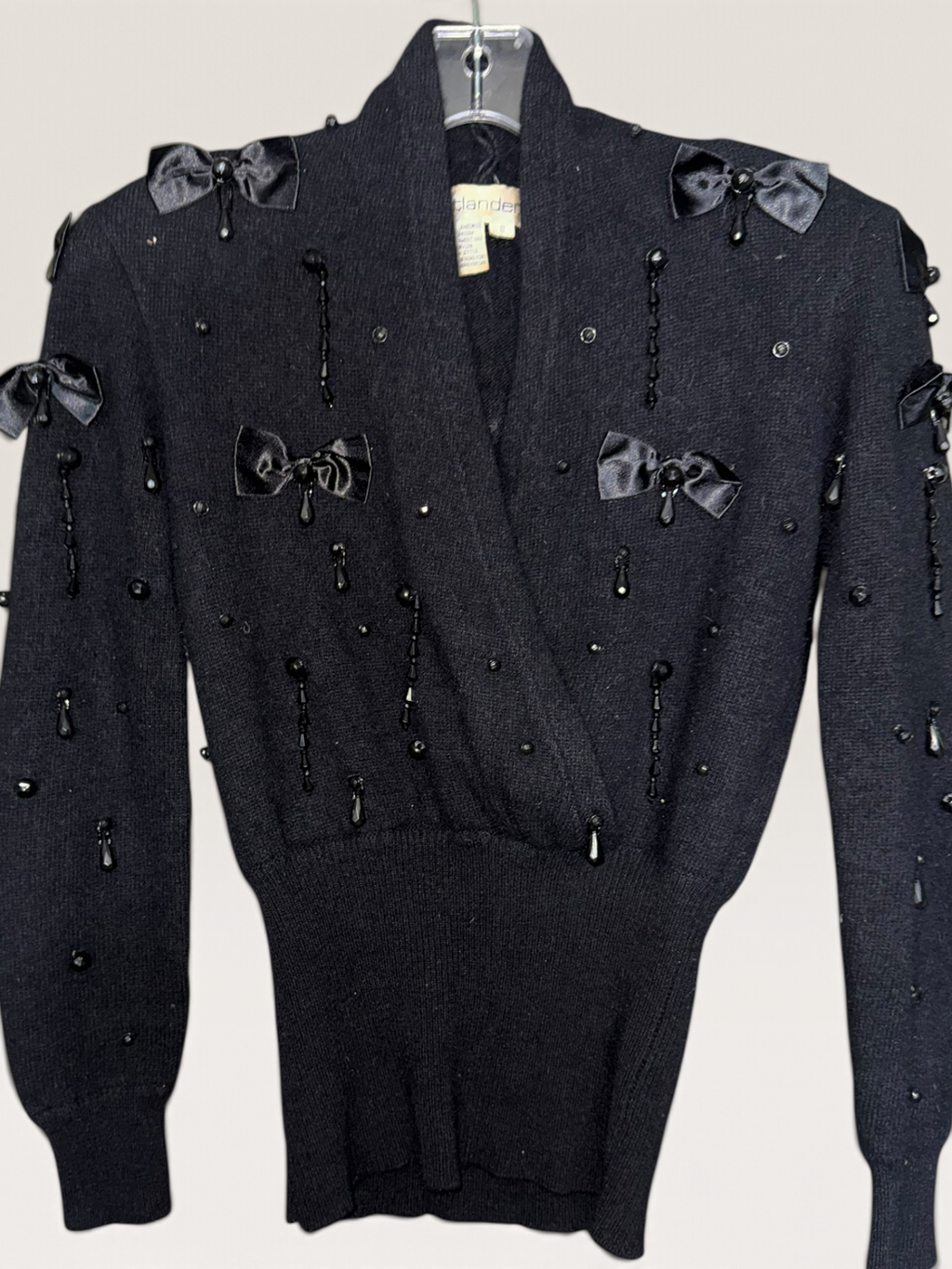 Vintage Outlander Embellished Lambswool & Angora Sweater
