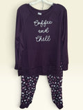Secret Treasures “Coffee and Chill” Purple Pajama Set