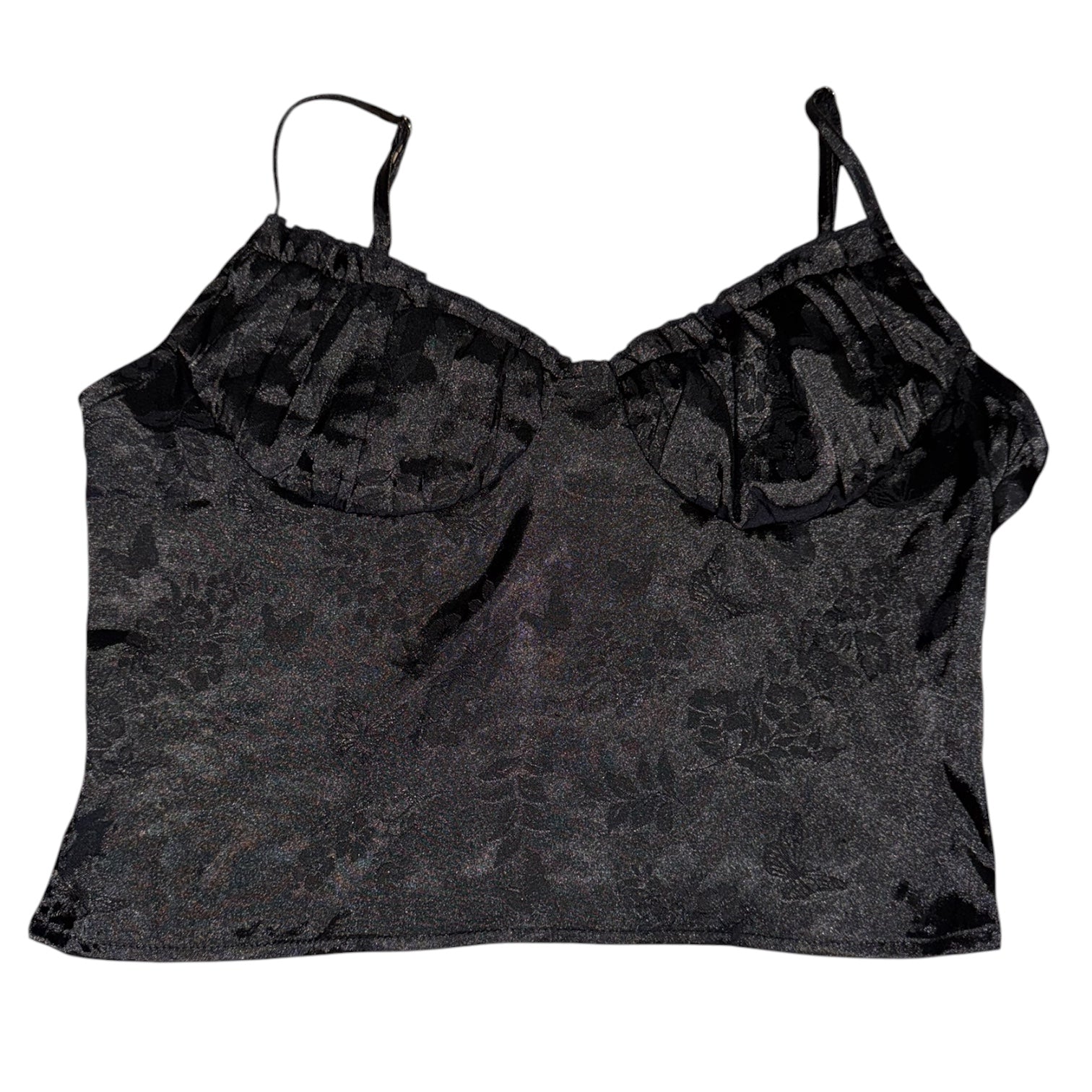 L.A. Hearts Floral Jacquard Satin Cami