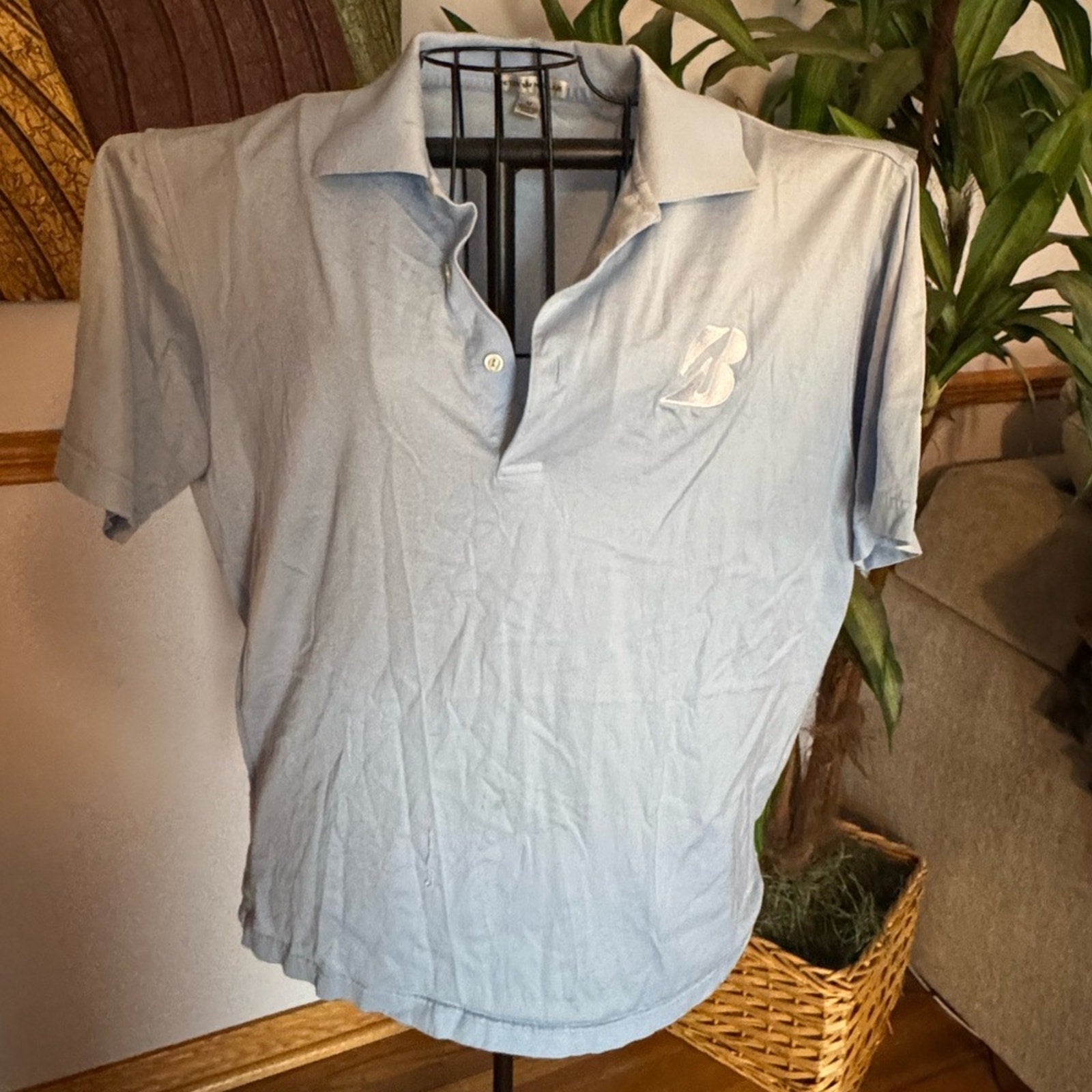 Peter Millar Sky Blue Cotton Polo
