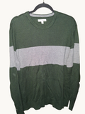 Hawker Rye Green & Gray Colorblock Crewneck Sweater