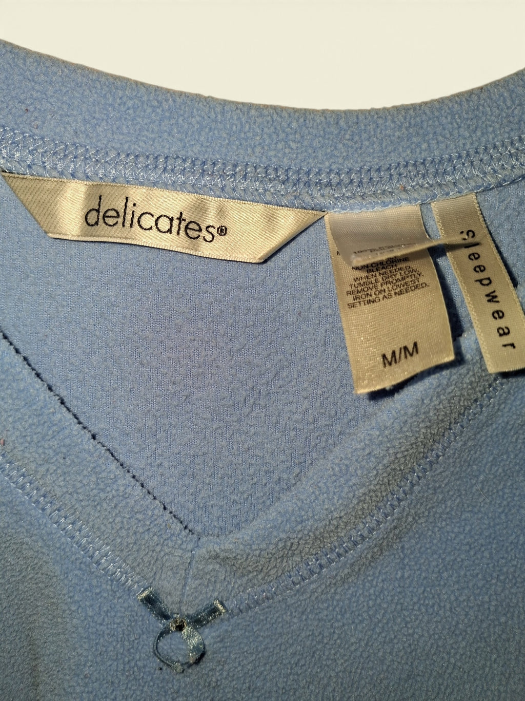Delicates Soft Fleece V-Neck Lounge / Pajama Top