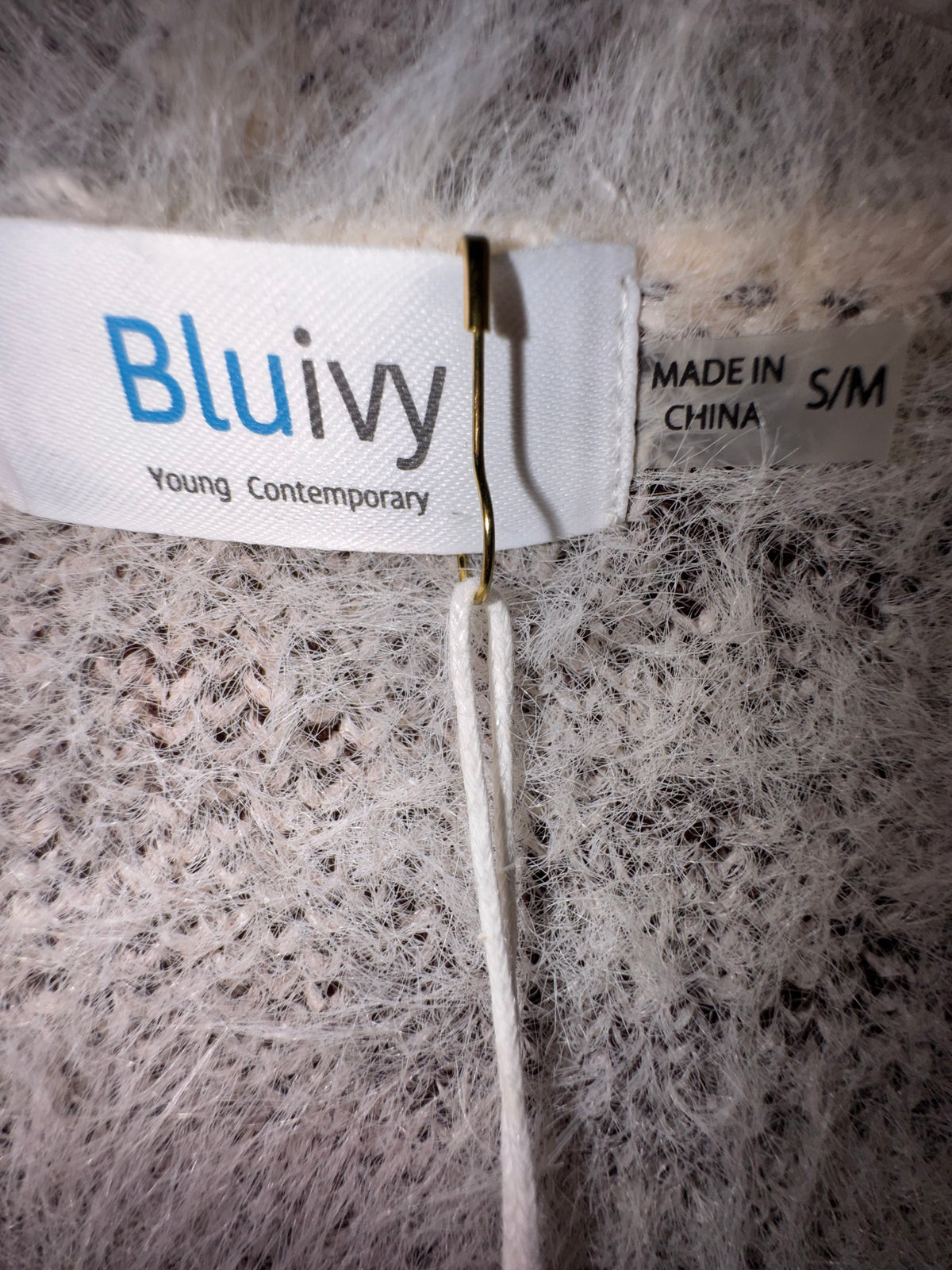 Bluivy Cream Leopard Eyelash Cardigan