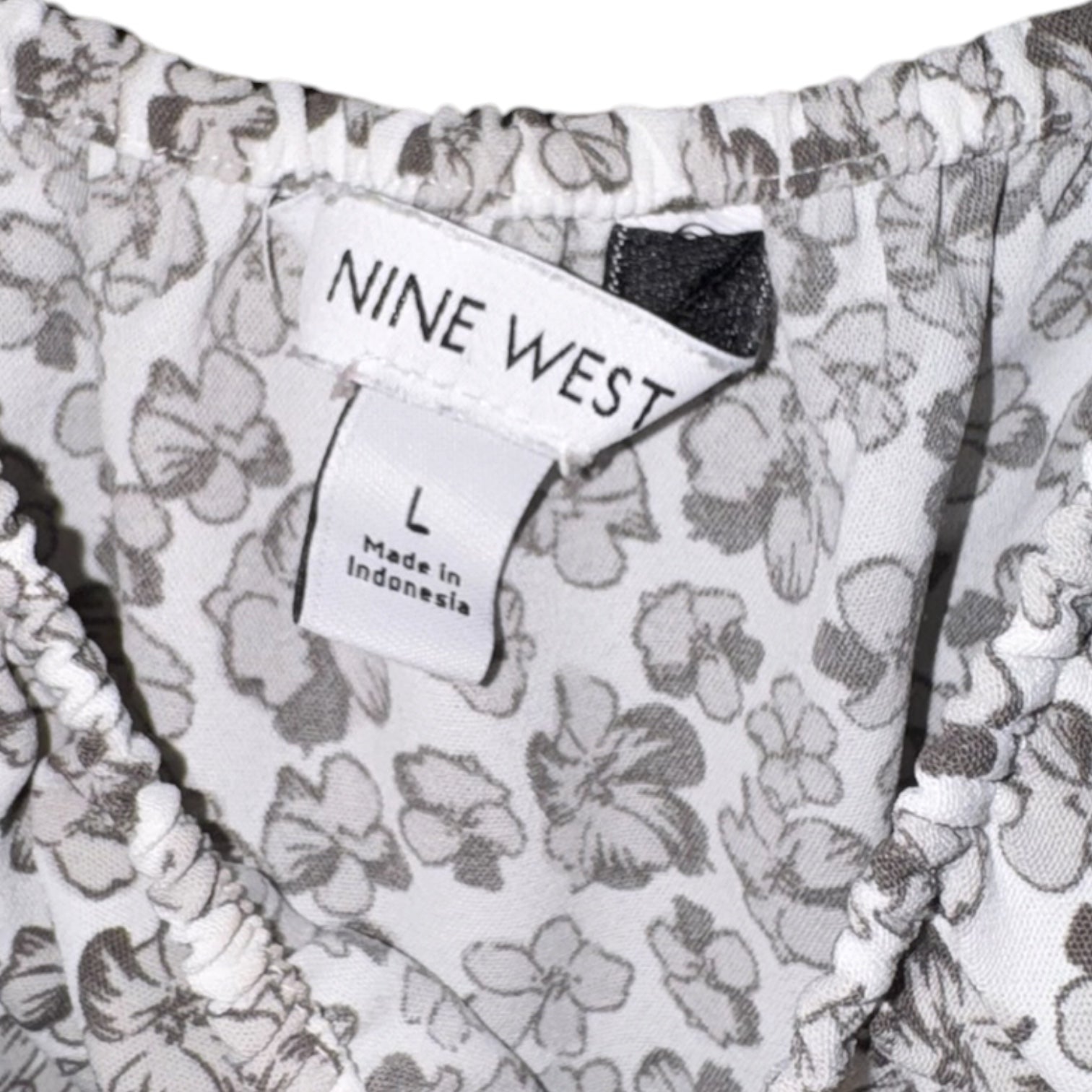 Nine West Floral Smocked Peplum Top