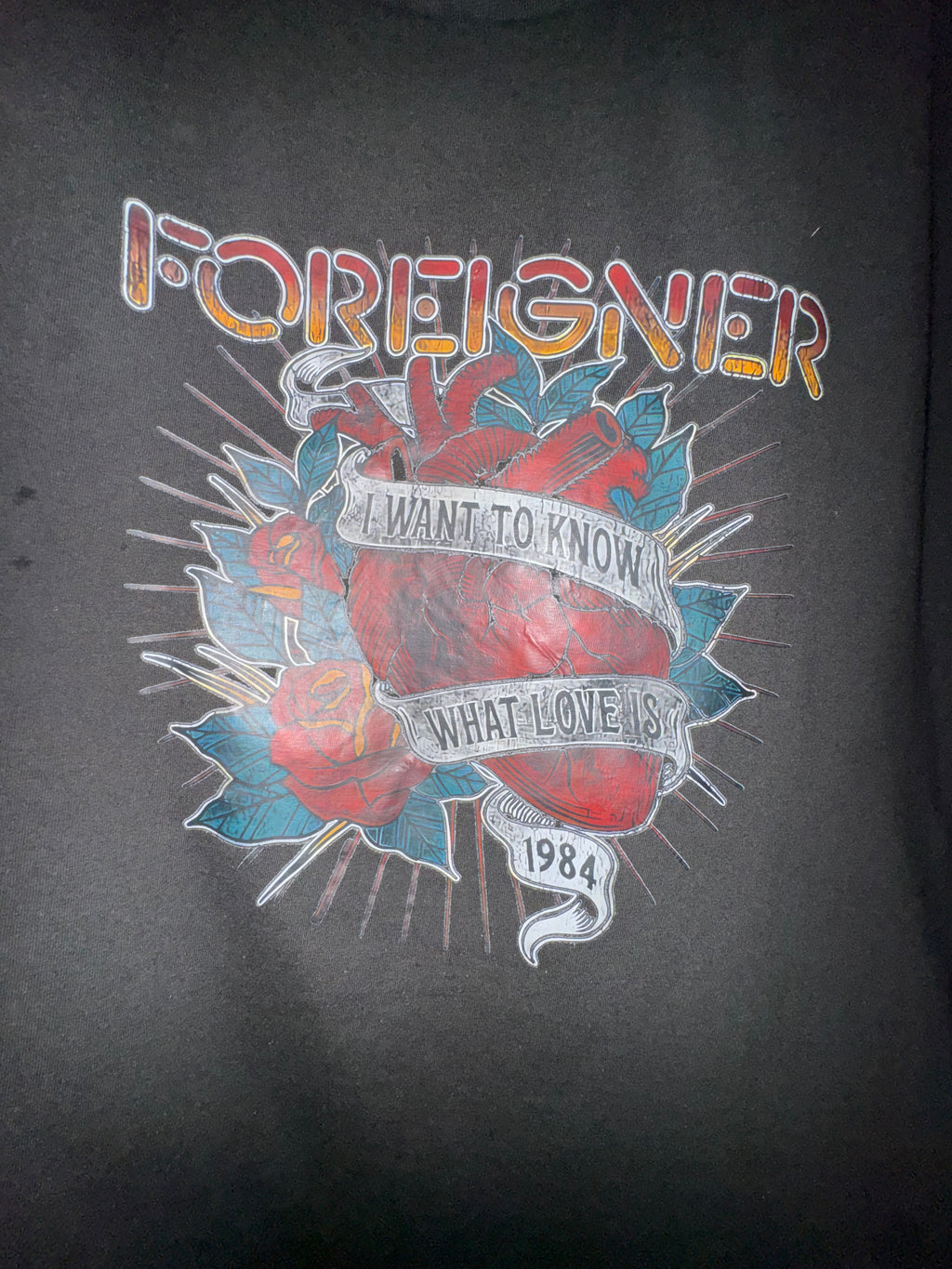Foreigner “I Want to Know What Love Is” 1984 Graphic T-Shirt