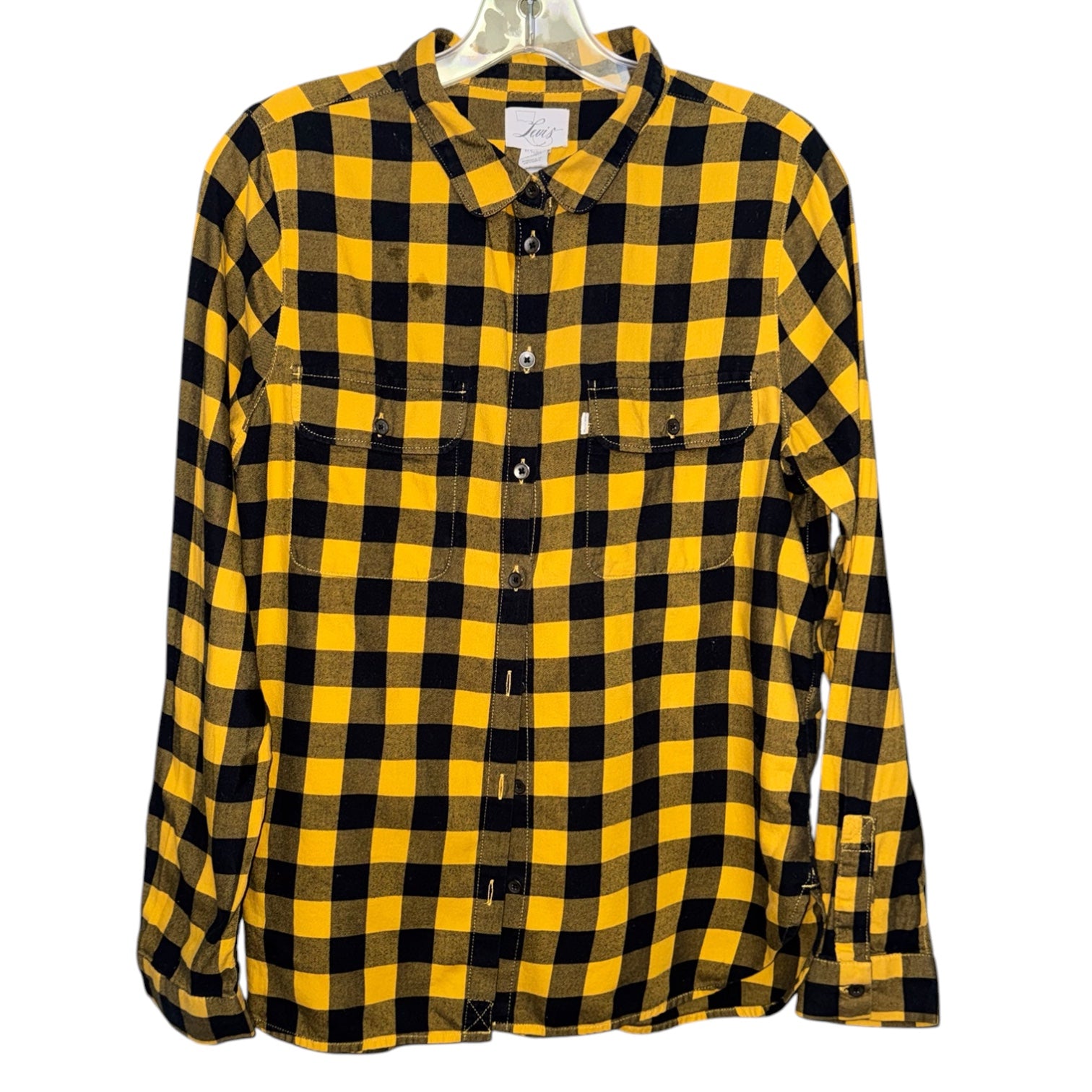 Levi’s Yellow and Black Buffalo Plaid Shirt
