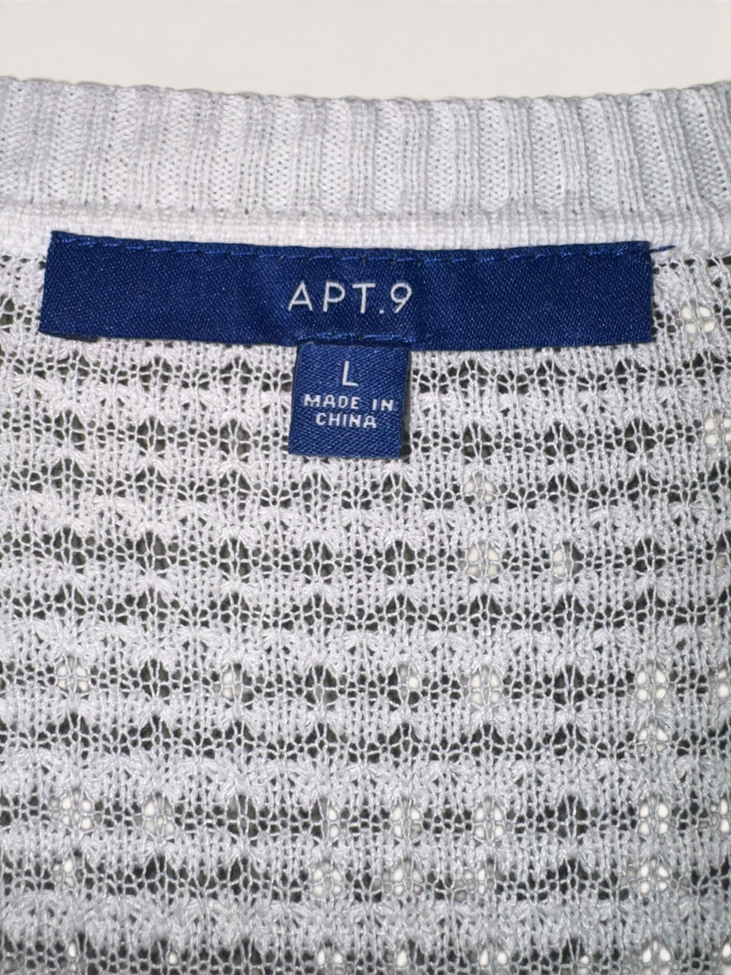 Apt. 9 White Textured Open-Front Cardigan