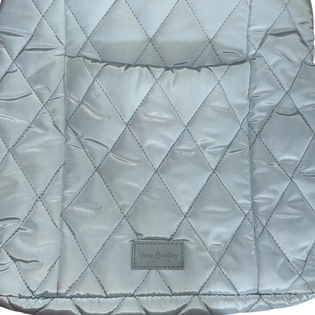 Vera Bradley Ice Blue Light Puffer Quilted Crossbody Bag | Adjustable Strap