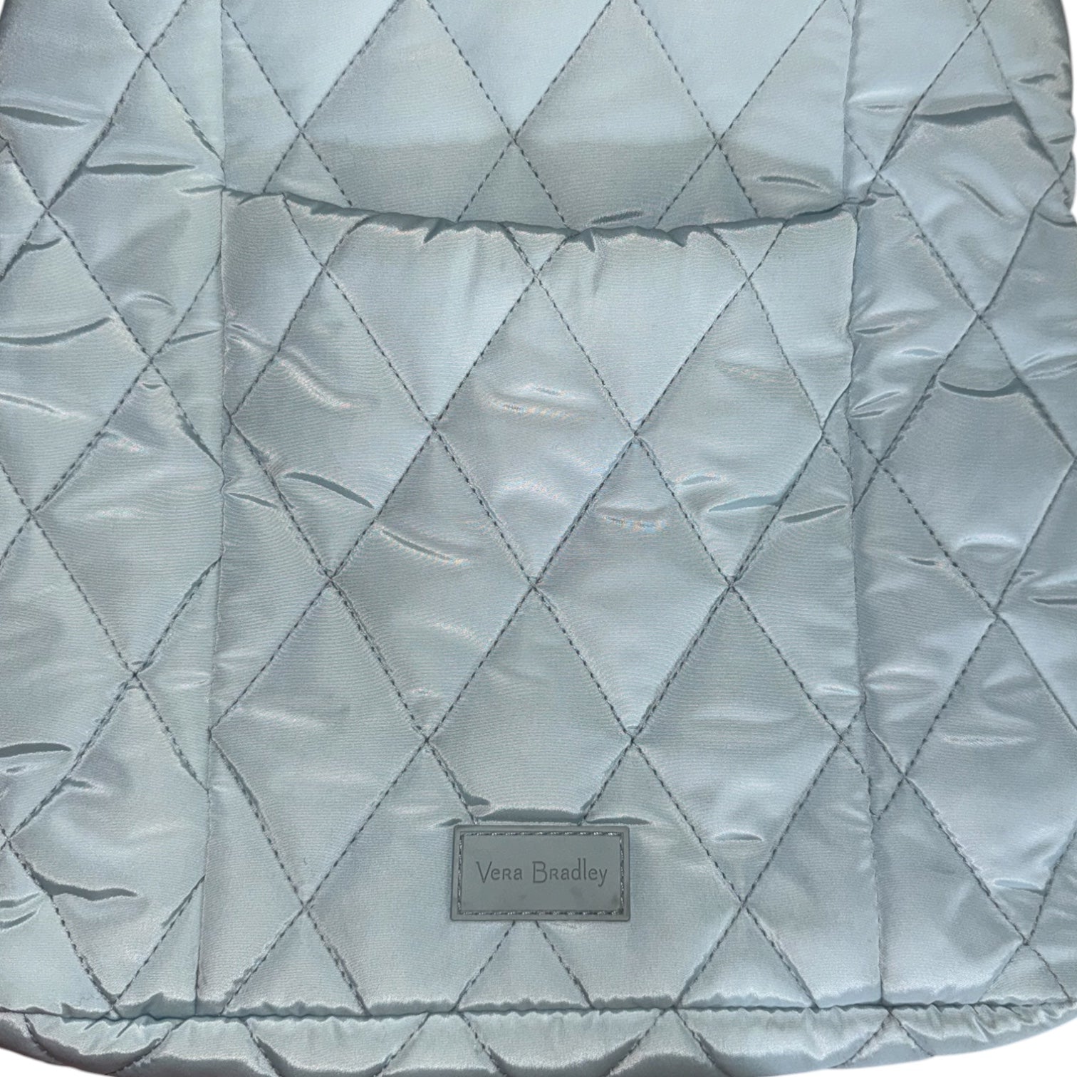 Vera Bradley Ice Blue Light Puffer Quilted Crossbody Bag | Adjustable Strap