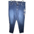Westport Sequin Floral Embroidered Skinny Jeans