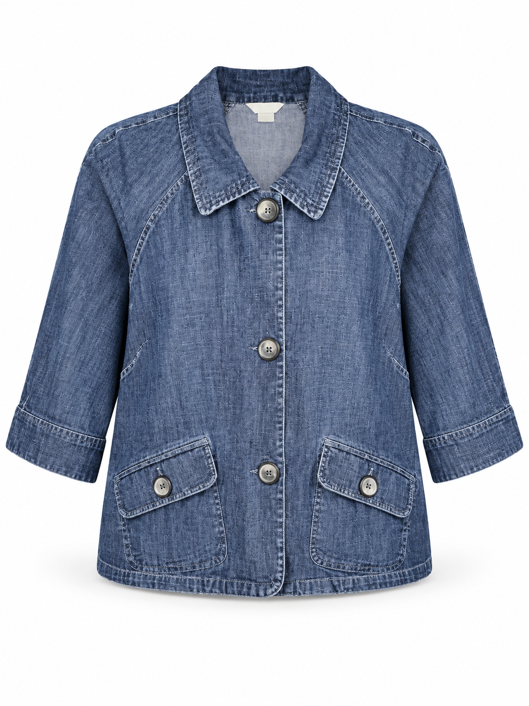 Christopher & Banks Blue Stretch Denim Jacket