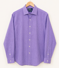 Polo Ralph Lauren Regent Custom Fit Purple Micro Check Dress Shirt