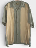 Hibiscus Hawaii Bamboo Embroidered Bowling Shirt