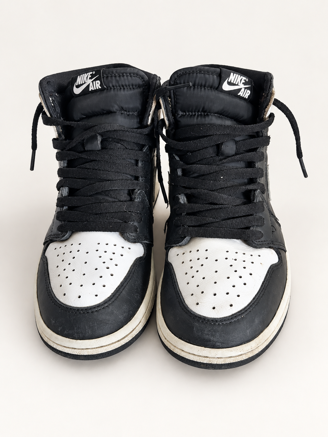 Nike Air Jordan 1 Black & White High-Top Sneakers