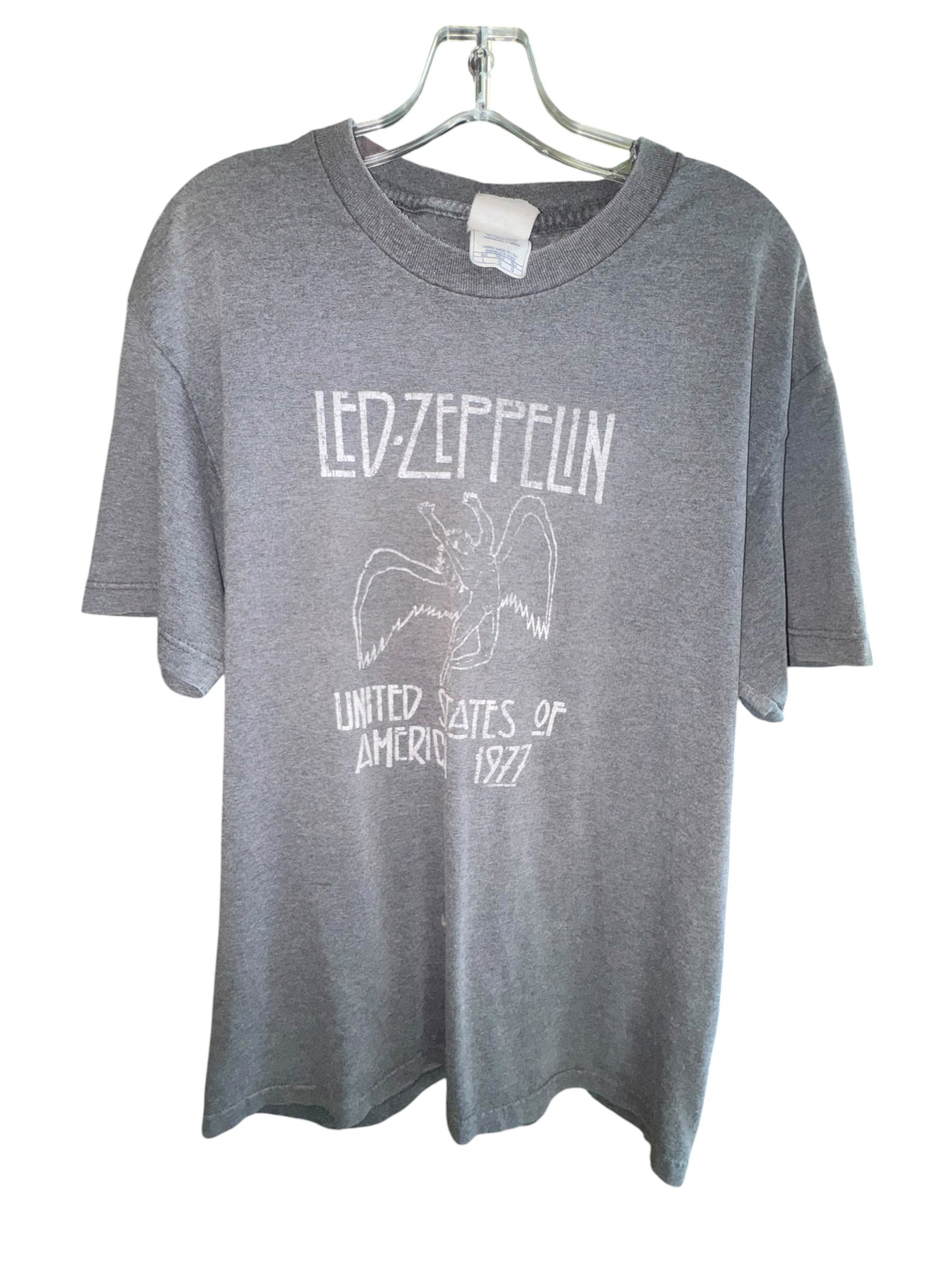 Led Zeppelin United States of America 1977 Gray Tee