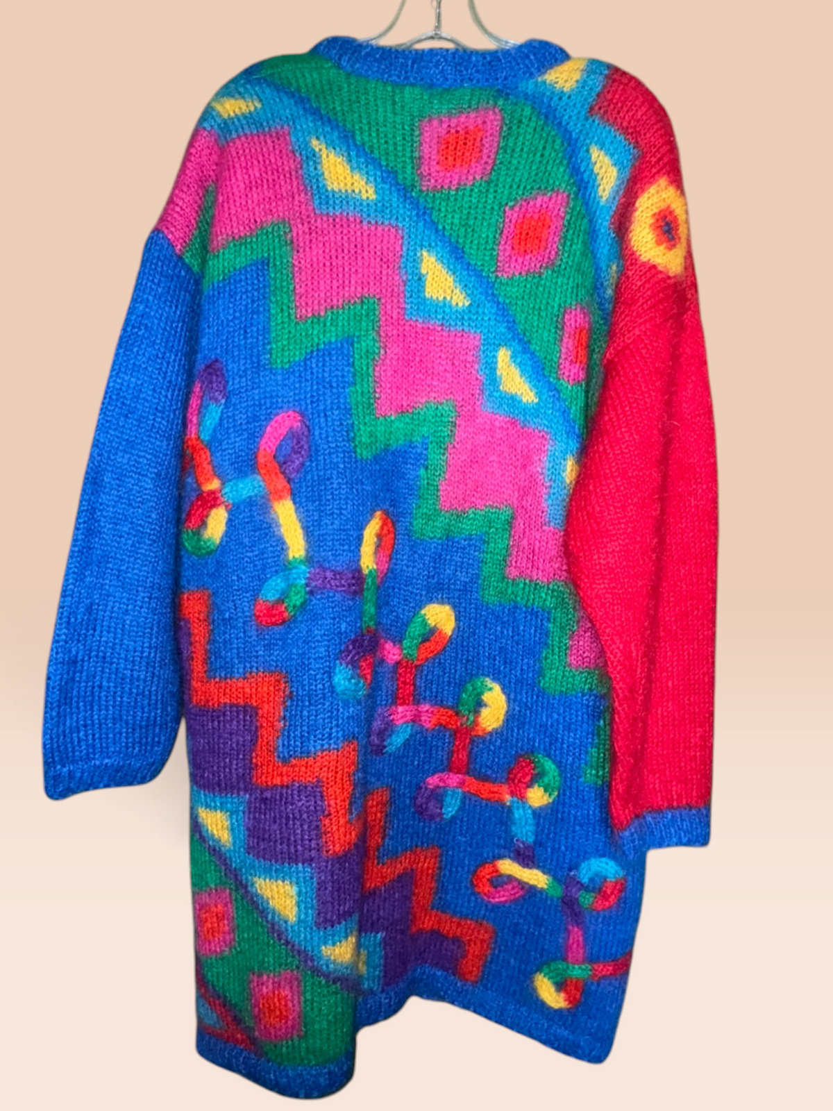 Catharine Lover Colorful Mohair-Blend Statement Cardigan