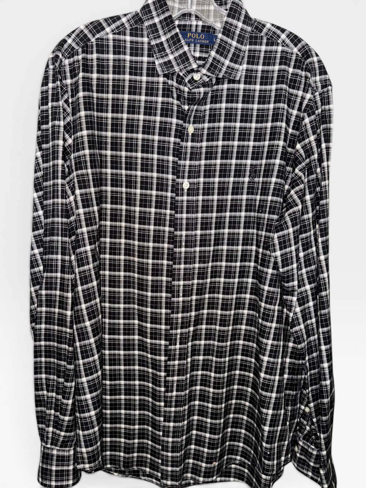 Polo Ralph Lauren Black & White Plaid Button-Down