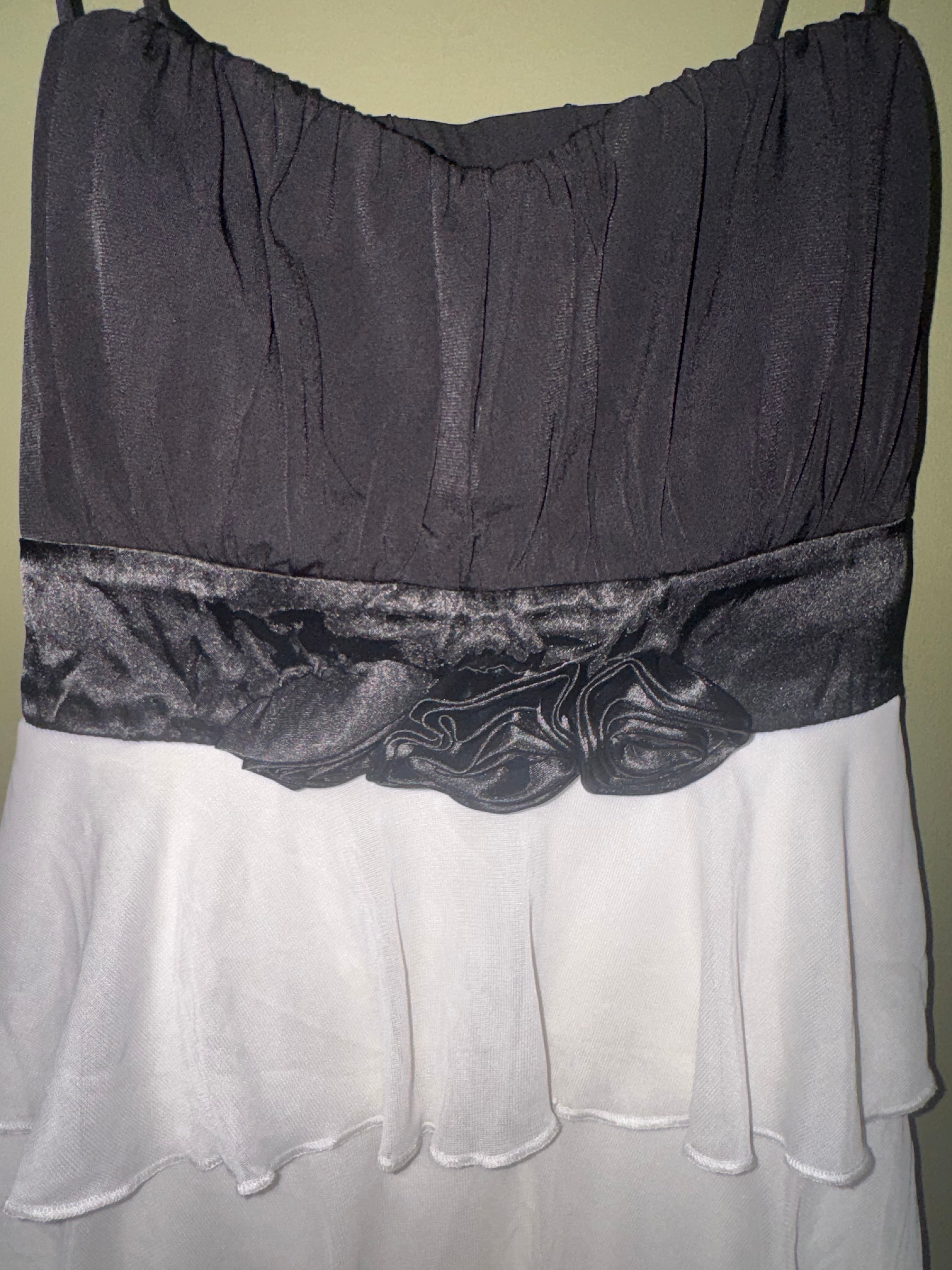Sweet Storm Colorblock Tiered Dress