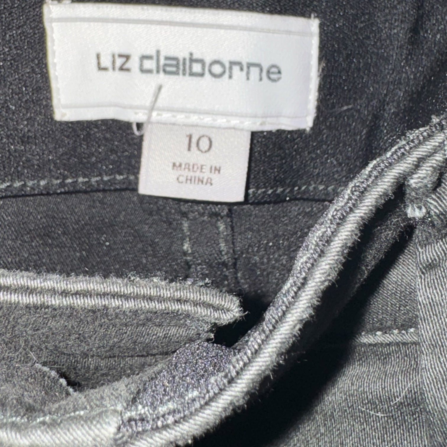 Liz Claiborne Black Straight Leg Jeans