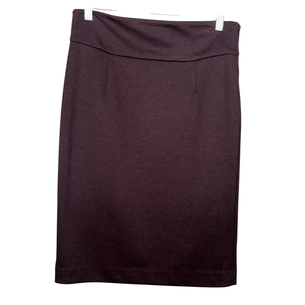 Grace Elements Brown Knit Pencil Skirt