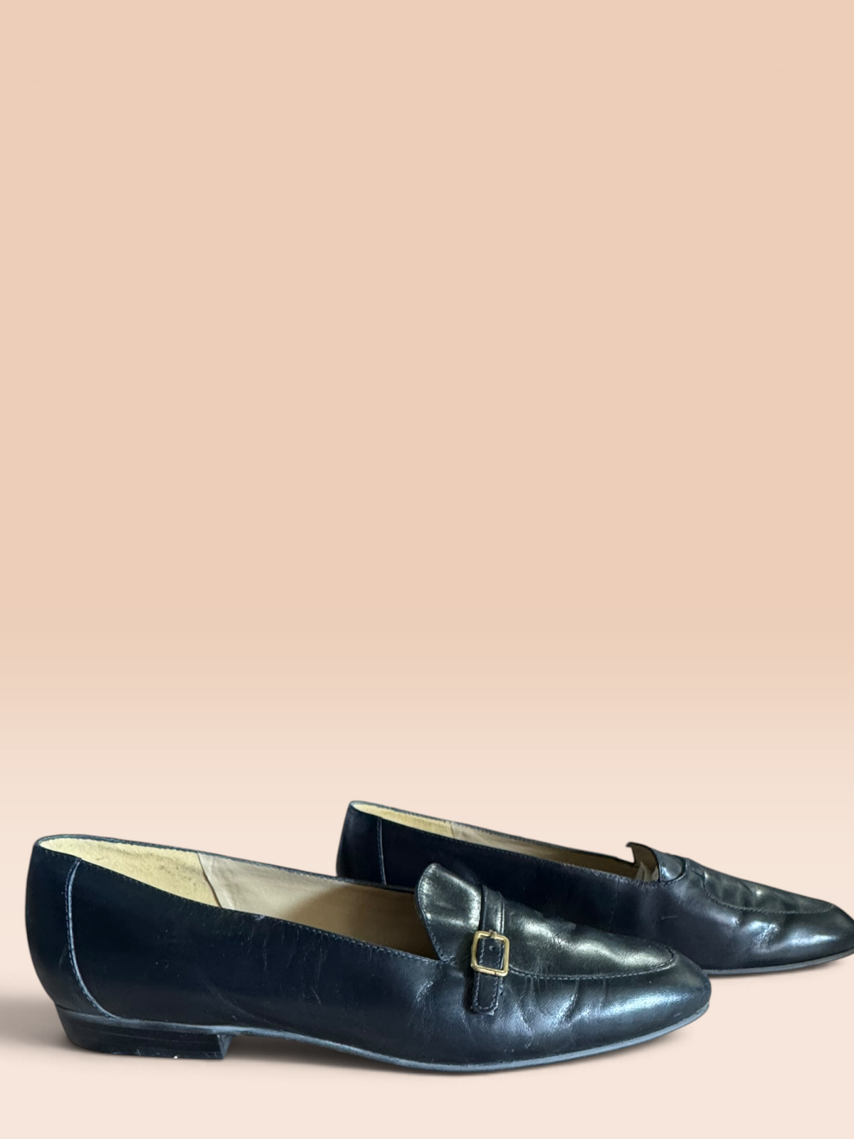 Appagallo “Gavel” Black Buckle Loafers