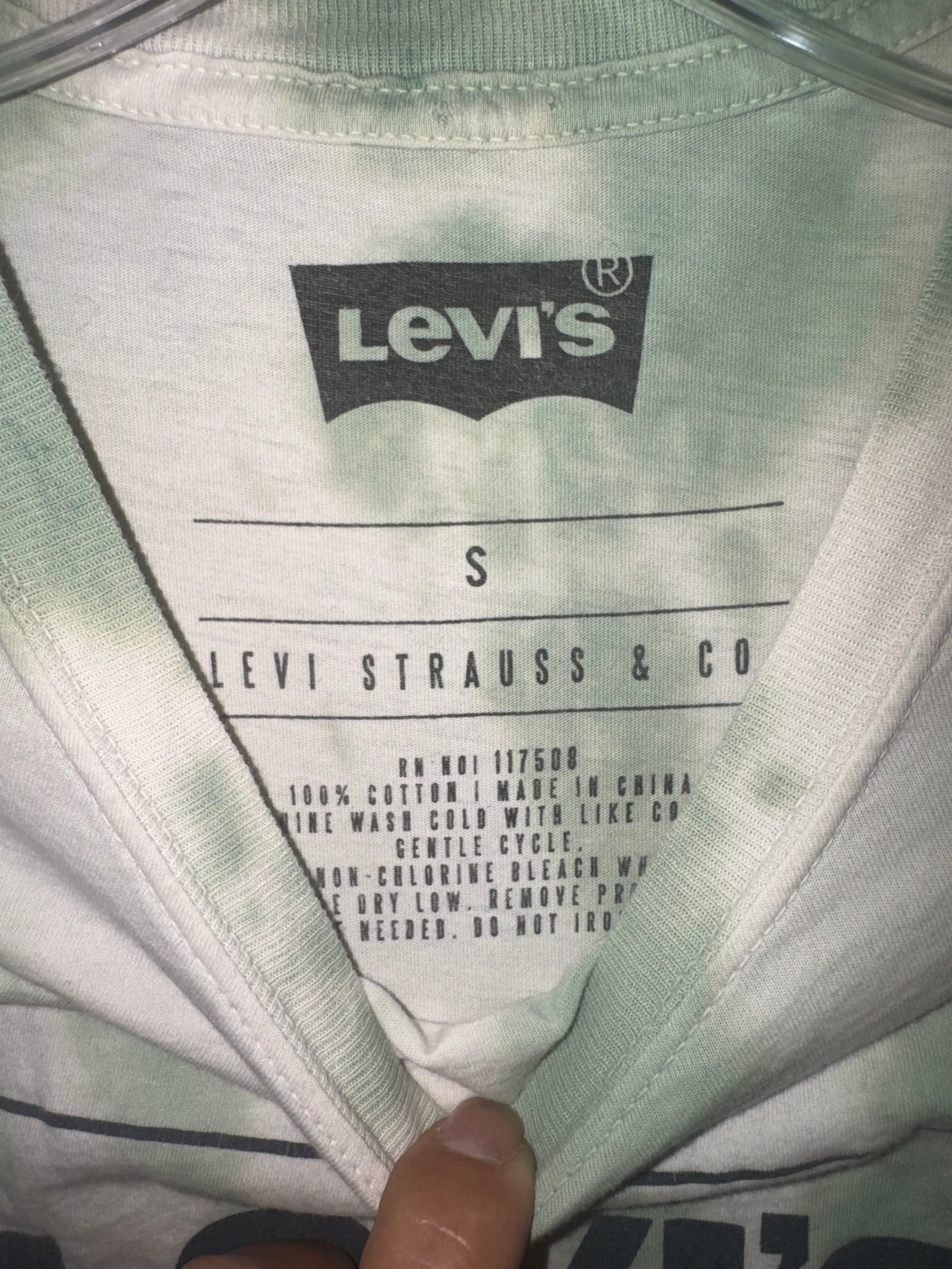 Levi’s Mint Green Tie-Dye Logo T-Shirt