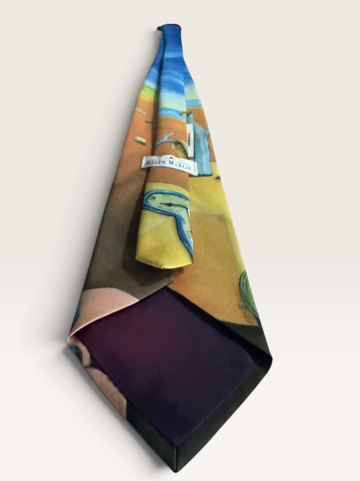 Vintage Ralph Marlin Salvador Dalí “The Persistence of Memory” Art Tie