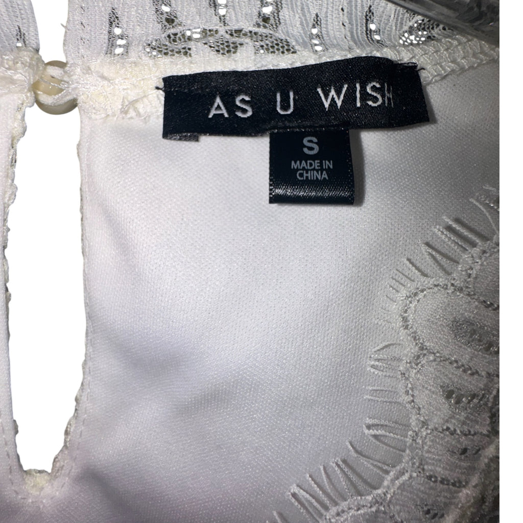 As U Wish White Lace Dress