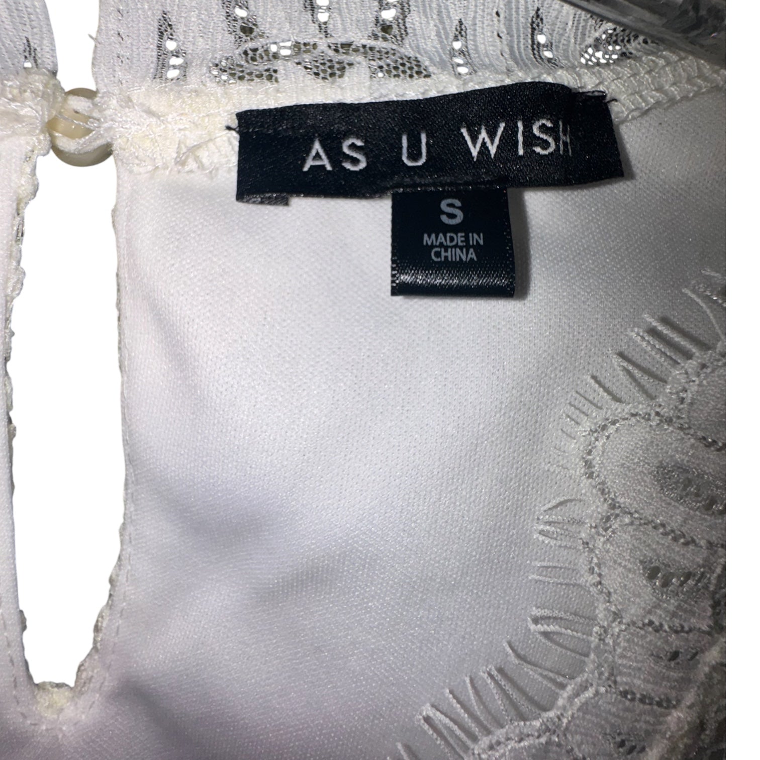As U Wish White Lace Dress