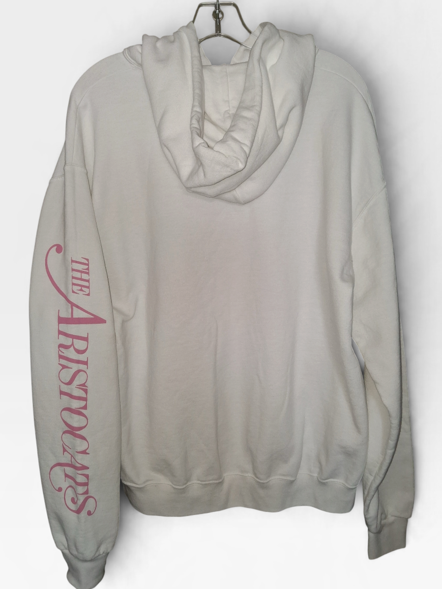 Disney The Aristocats Marie, Toulouse & Berlioz White Pullover Hoodie