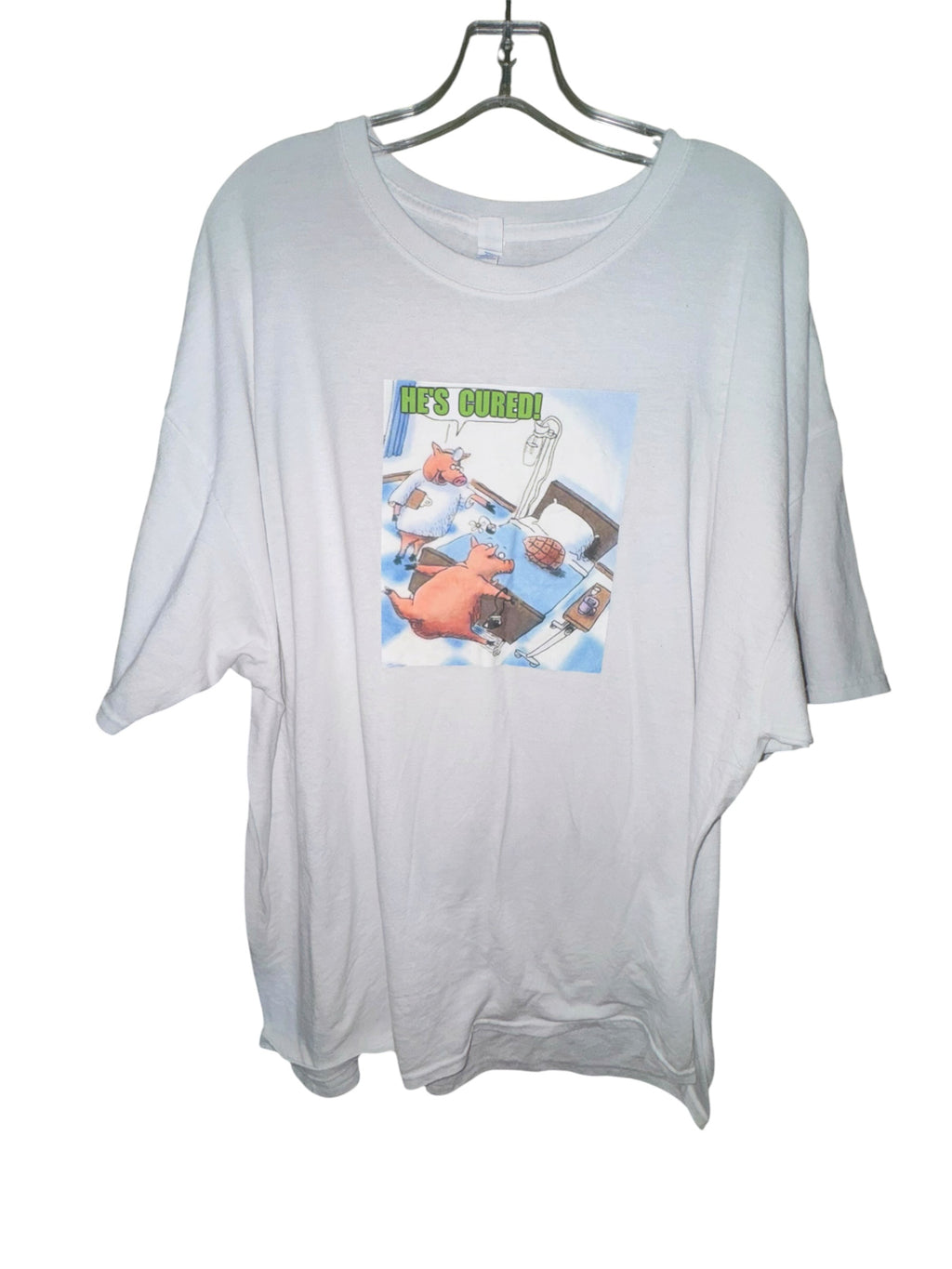 “He’s Cured!” Pig Hospital Graphic T-Shirt