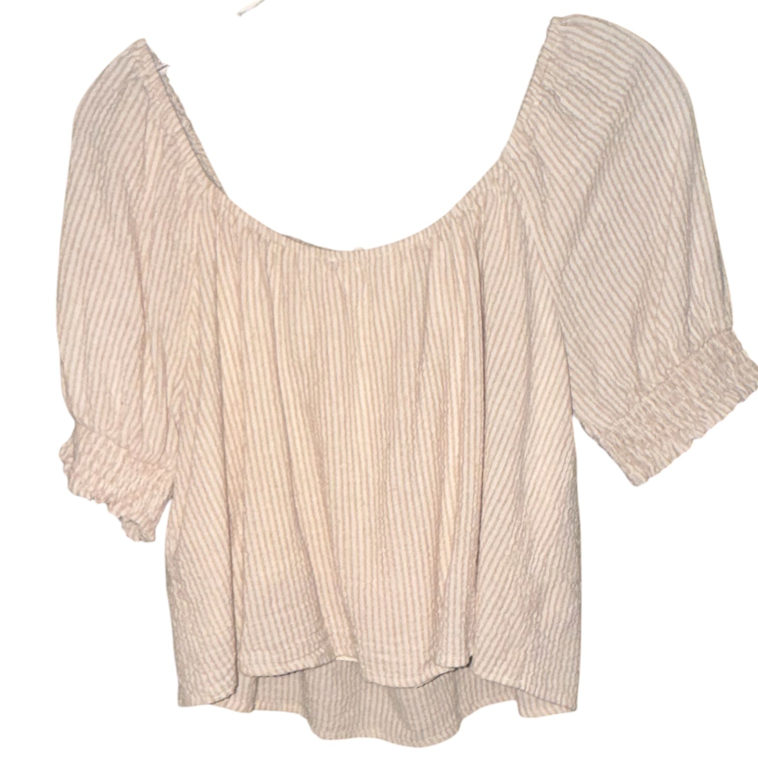 Heatherly Smocked Square Neck Top