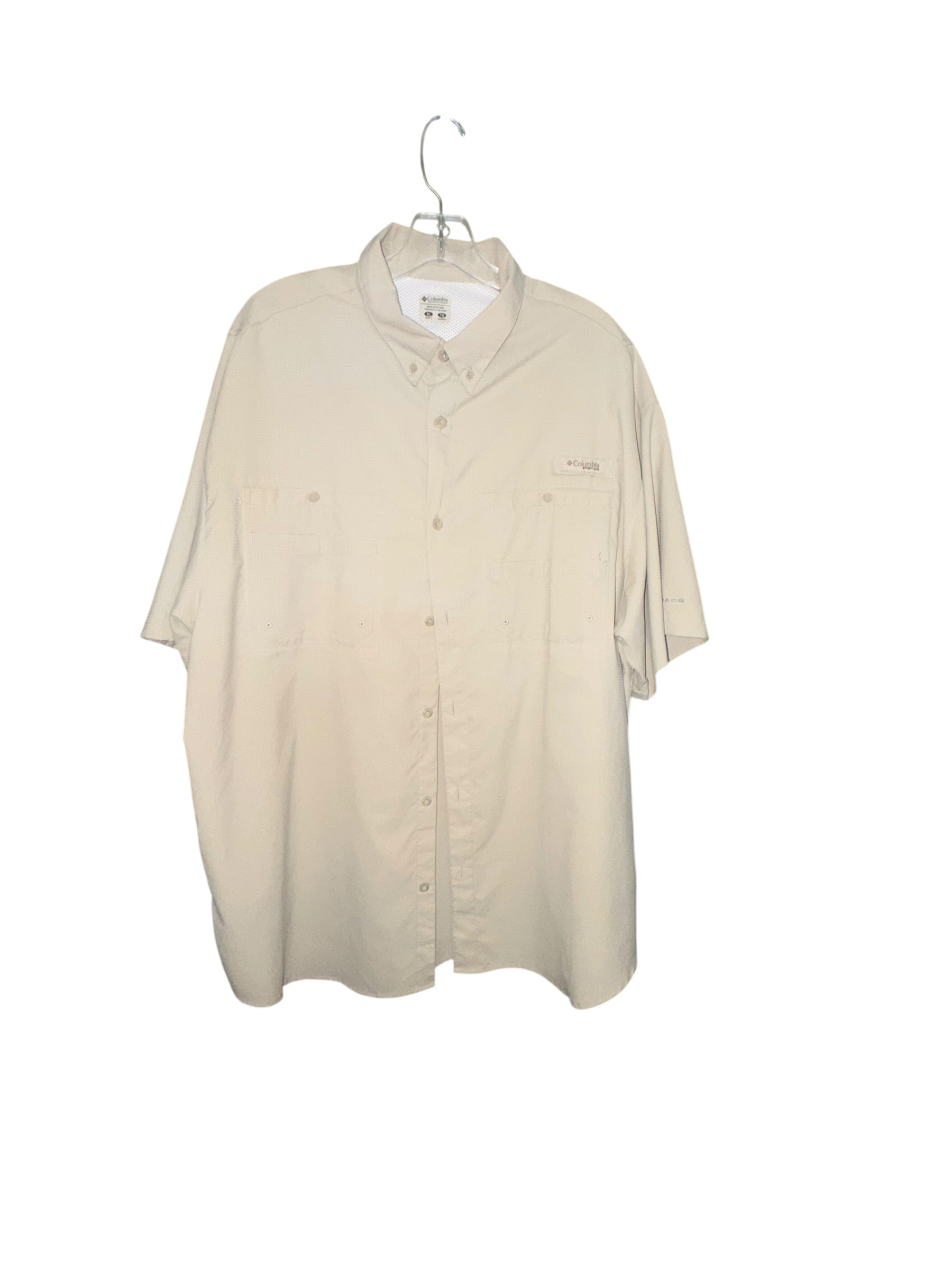 Columbia PFG Beige Fishing Shirt