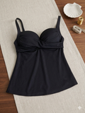 Soma Black Tummy Control Swim Tankini Top