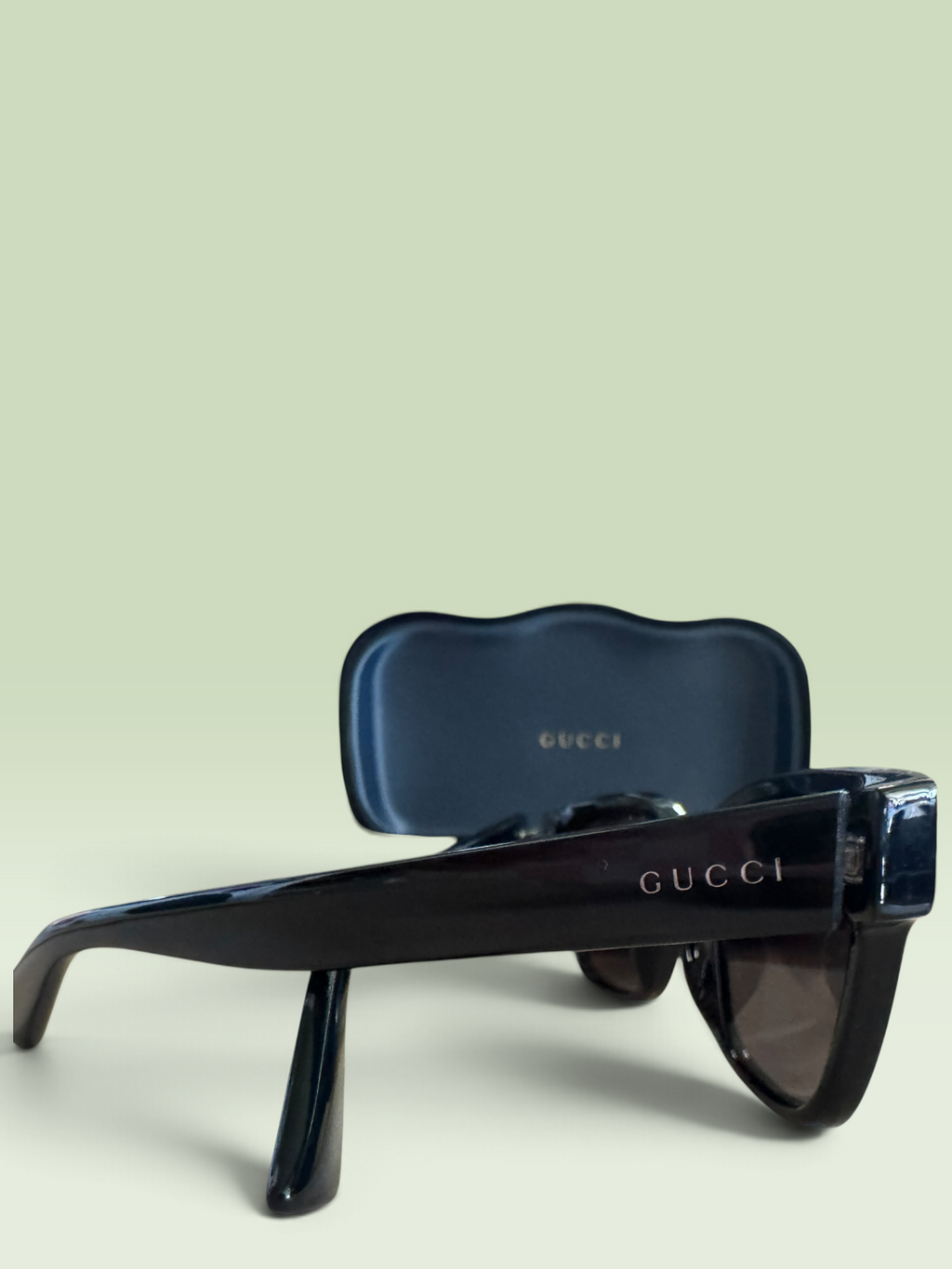 Gucci GG1716S Black Square Sunglasses with Case