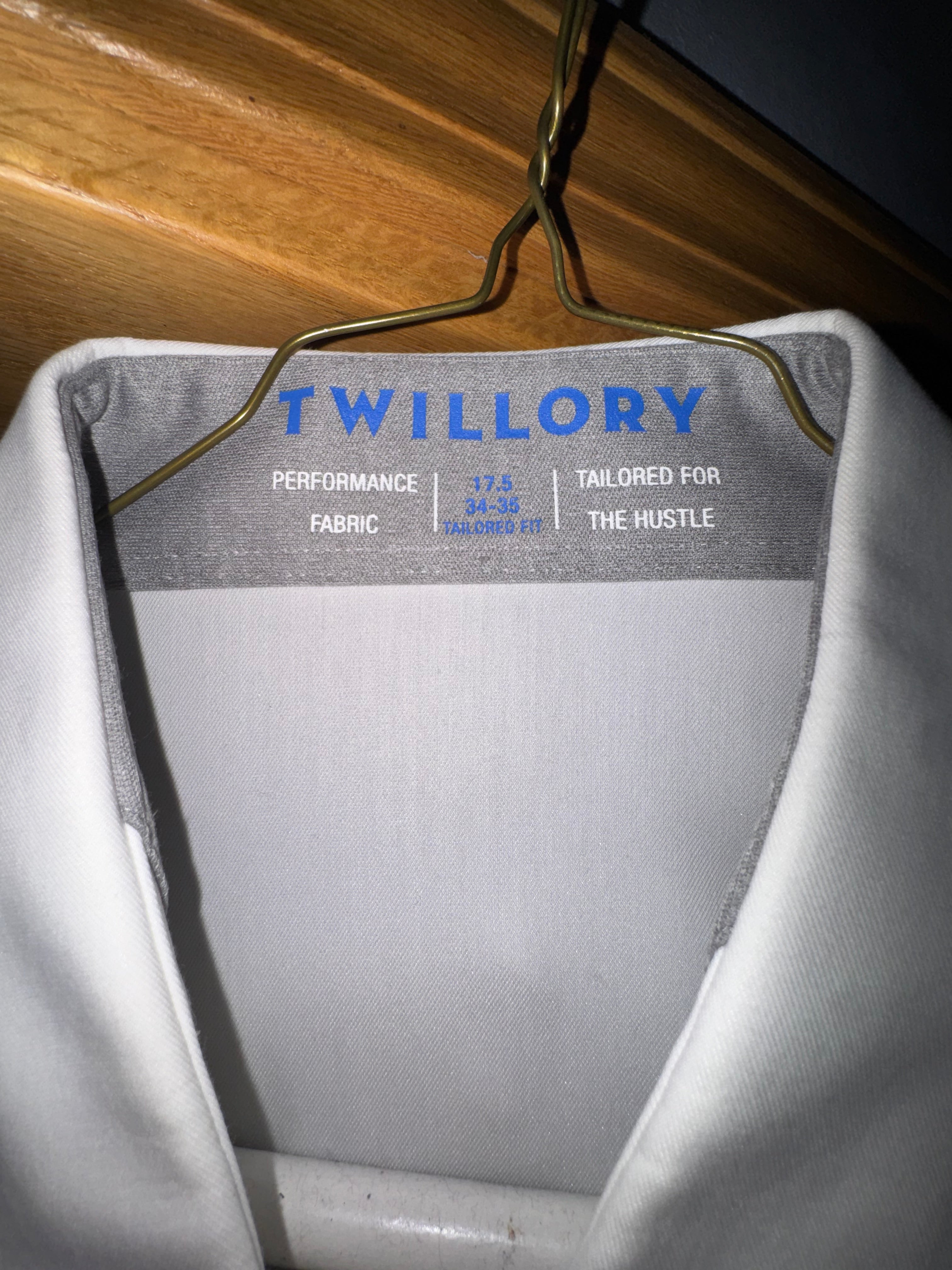 Twillory Performance Fabric White Dress Shirt