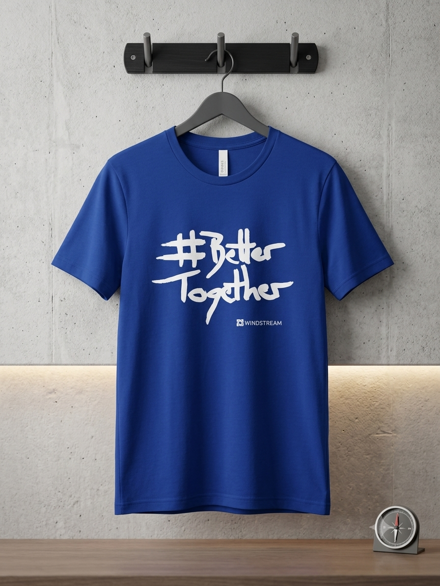Bella Canvas Windstream Better Together Blue Graphic T-Shirt