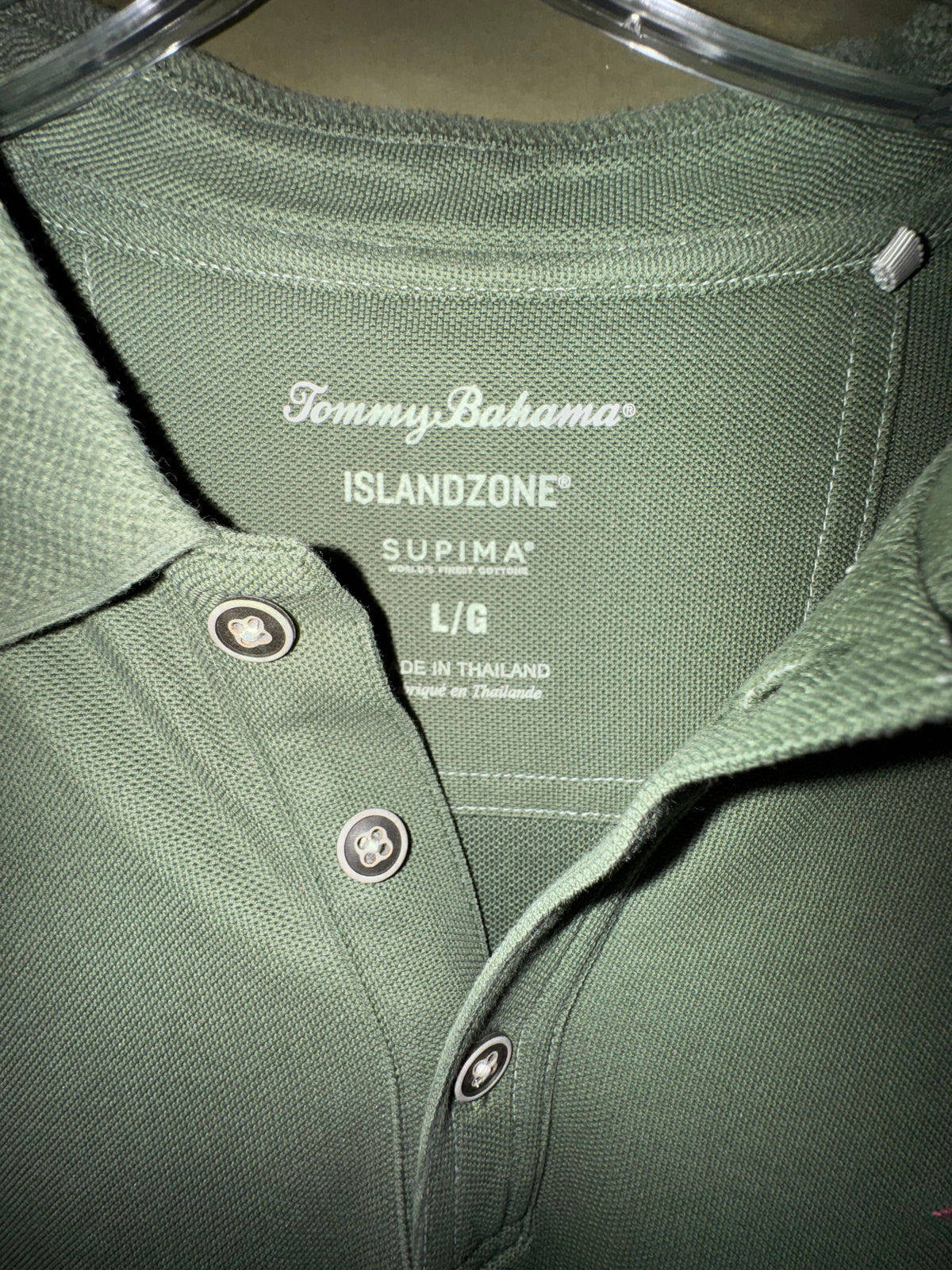 Tommy Bahama IslandZone Sage Green Supima Polo