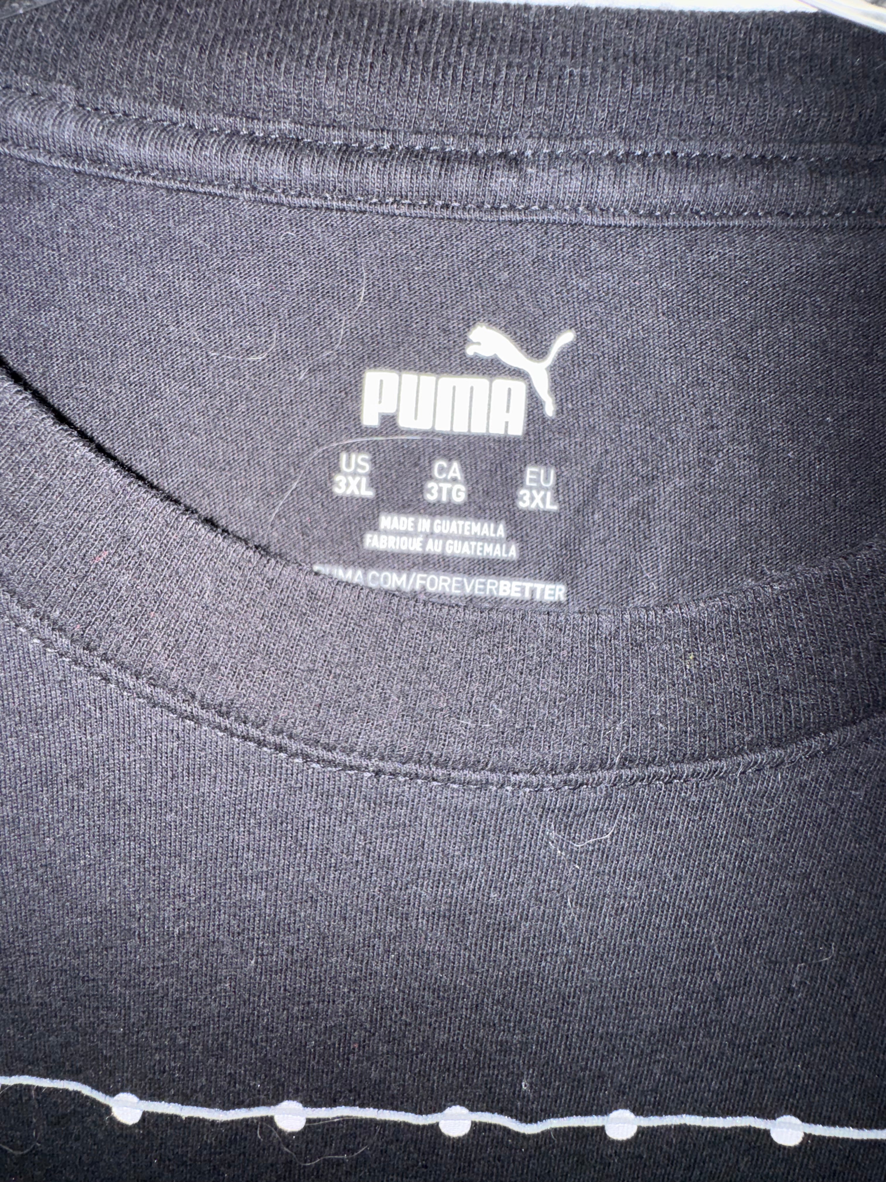 Puma Black Dotted Graphic Tee