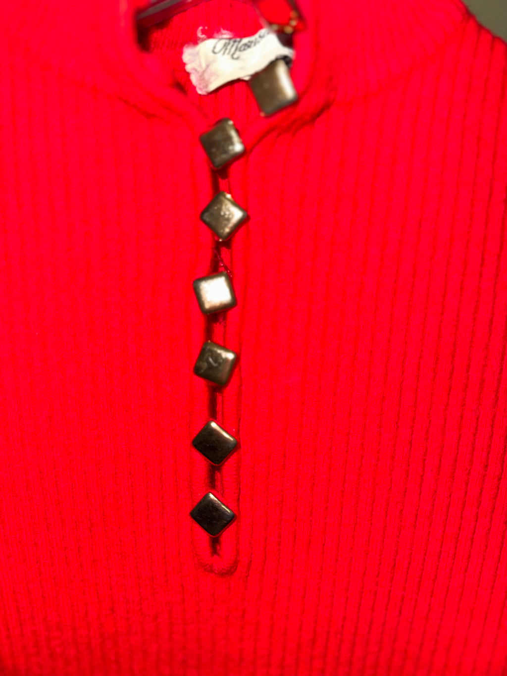 Vintage Marisa Christina Red Ribbed Sweater