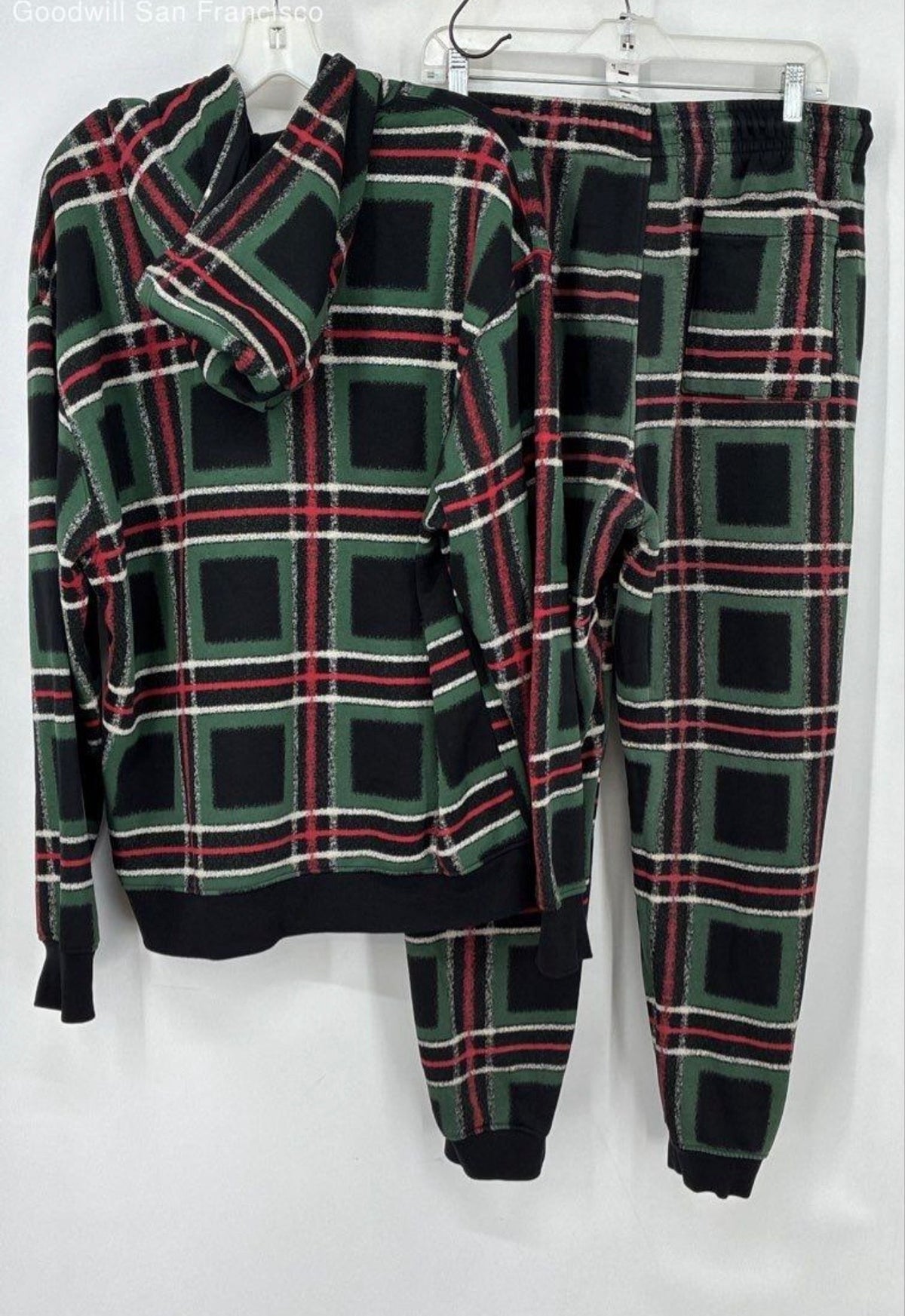 Jordan Brand Plaid Hoodie & Jogger Set