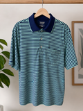Roundtree & Yorke travel SMART Men's Striped Polo Shirt