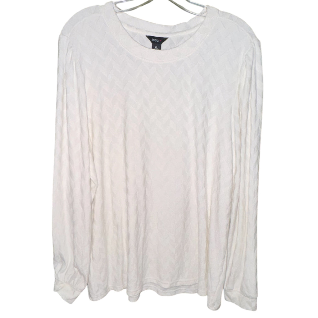 Intro Chevron Textured Knit Top
