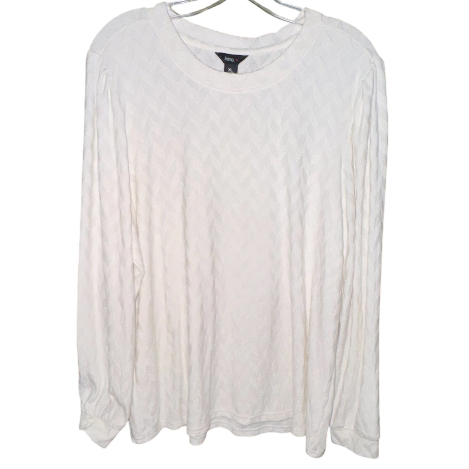 Intro Chevron Textured Knit Top
