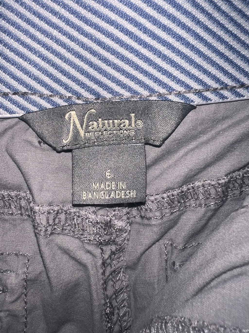 Natural Reflections Gray Utility Cargo Pants